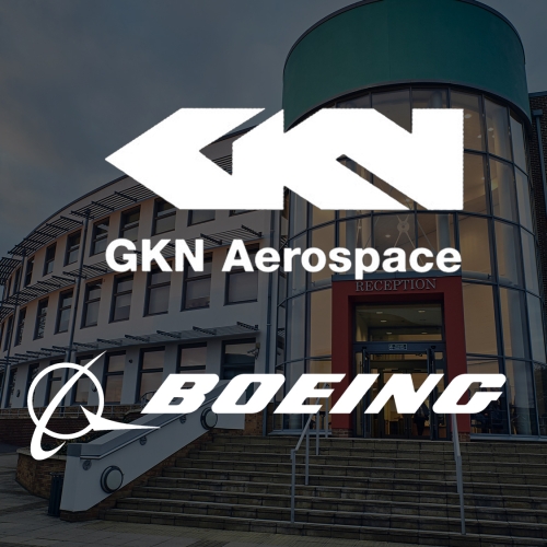 GKN and Boeing logos on Ark Acton
