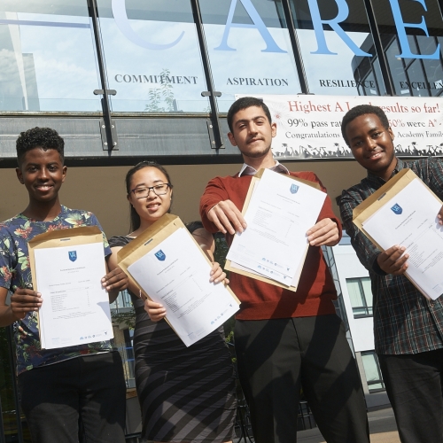 GCSE students get results at Ark Walworth