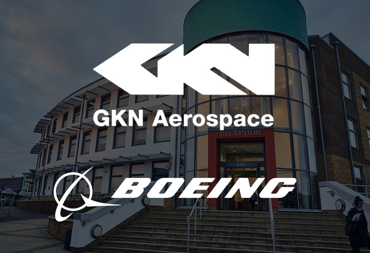 GKN and Boeing logos on Ark Acton
